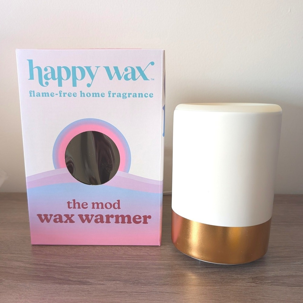 Happy Wax Mod Wax Warmer Copper Dip Electric Timer Flame-Free Home Fragrance